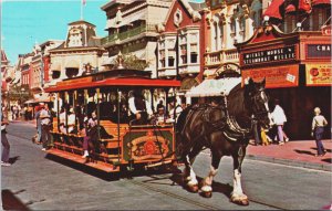 Walt Disney World Reliving the Good Old Days Main Street Vintage Postcard C206