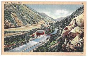 Weber Canyon, Utah, unused Barkalow, Union Pacific Railroad train