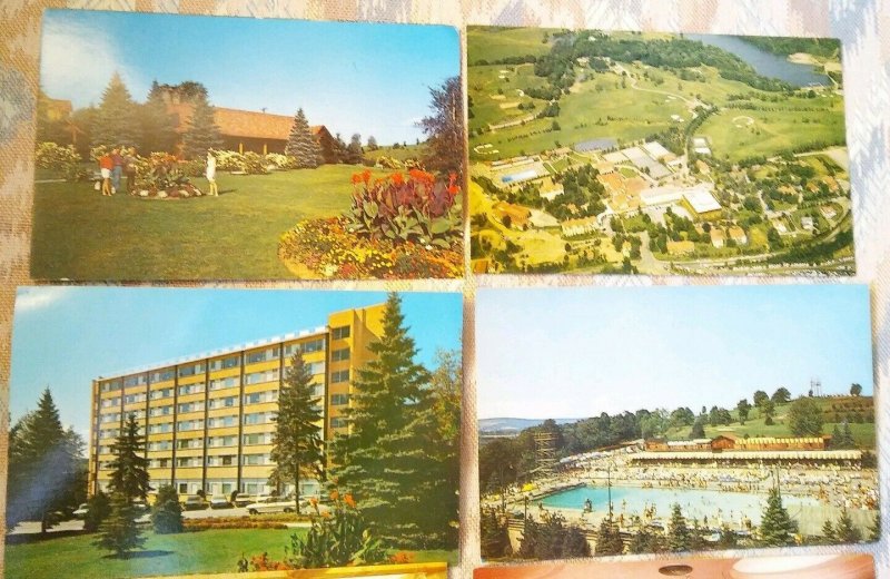 NY Grossinger's Hotel Catskills POSTCARDS**9 Different Scenes/Cards **UNUSED