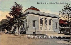 Churches Vintage Postcard Dallas, TX, USA Vintage Postcard First Church of Ch...