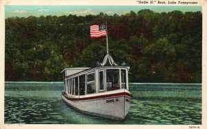 Vintage Postcard 1920's Sadie H. Boat Lake Taneycomo Ozark Mountains Missouri