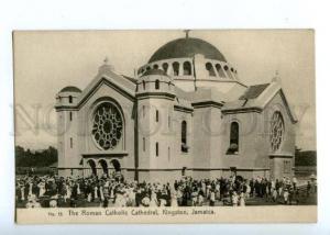 144585 JAMAICA KINGSTON Roman Catholic Cathedral Vintage PC