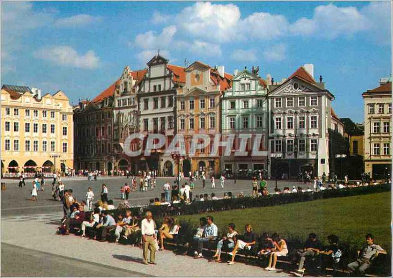 Postcard Modern Praha Prague's Old Town is the Prague center as well as Histo...