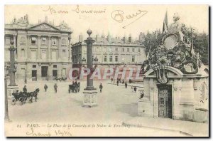 Old Postcard Paris Place de la Concorde and the Strasbourg Statue