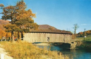 W Arlington, Vermont/VT Postcard, Covered Bridge, Near Mint!