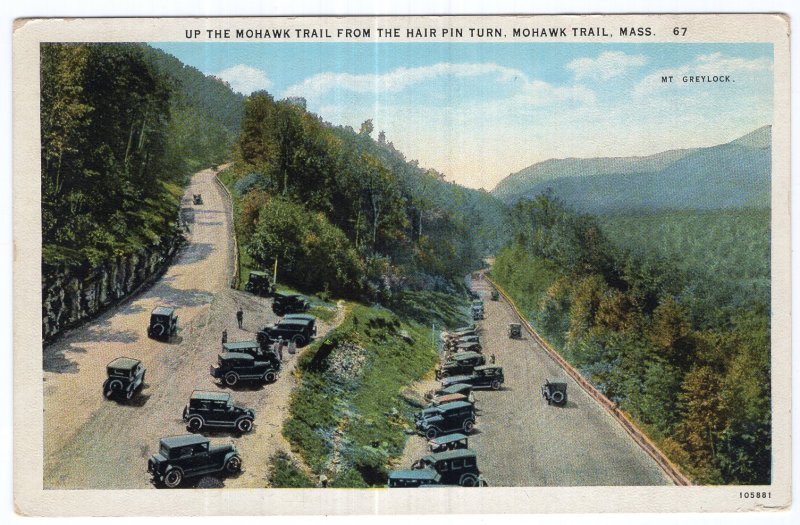 Mohawk Trail, Mass, Up The Mohawk Trail From The Hair Pin Turn