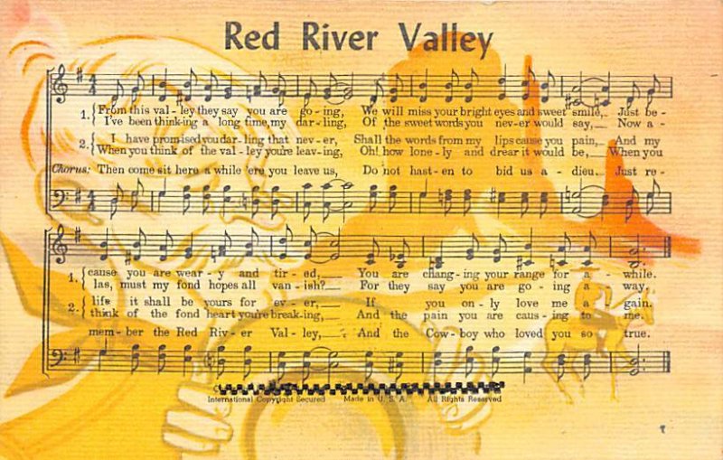 Red River Valley Music Related Unused 