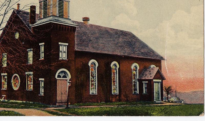 Mercer PA 1910 1st First Presbyterian Church Mercer County RARE Hamm DB Postcard