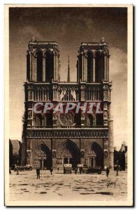 Old Postcard Paris Notre Dame