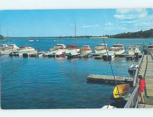 Pre-1980 HARBOR SCENE Sacandaga Lake - Northampton & Gloversville NY hp7199