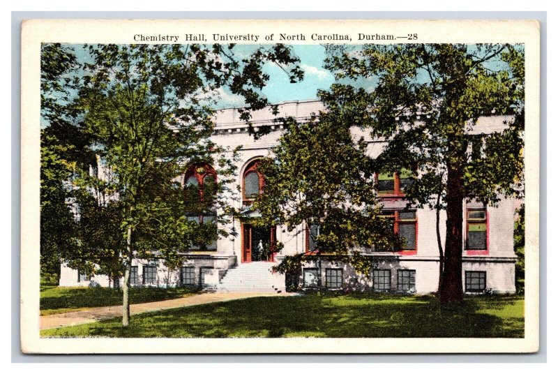 Chemistry Hall University of North Carolina Durham NC UNP WB Postcard F21