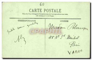 Old Postcard Chateau de Chantilly West Facade