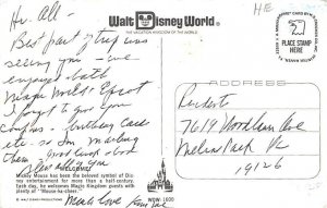 Welcome Mickey Mouse Disneyland, CA, USA Disney Writing on Back 