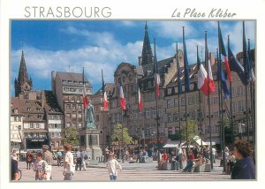 Postcard France Strasbourg la place kleber