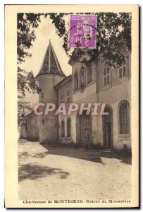 Old Postcard Chartreuse Montrieux Entree's Monastery