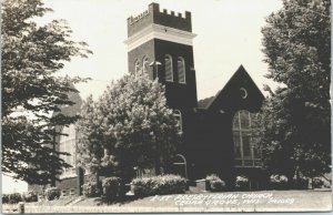 USA Presbyterian Church Cedar Grove Wisconsin Vintage RPPC 03.73