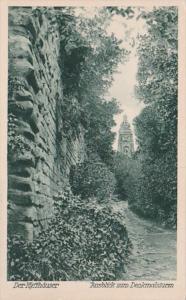 Germany Der Kyffhaeuser Ausblick zum Denkmalsturm