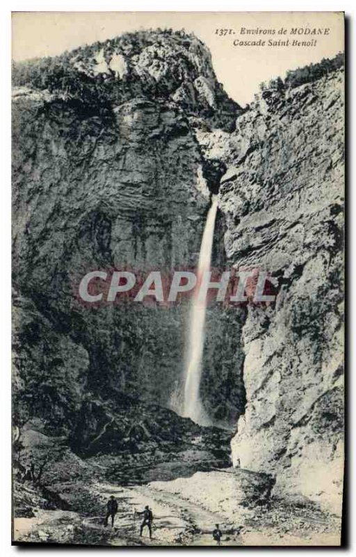 Old Postcard Around Modane Cascade Saint Benoit