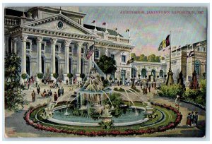 1907 Auditorium Jamestown Exposition Norfolk Virginia VA Antique Postcard 