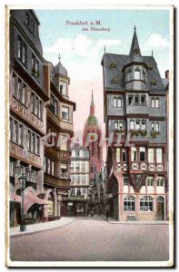 Old Postcard Frankfurt Am Romerberg