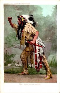 Native American  IROQUOIS INDIAN CHIEF PAUPUK KEEWIS  1903 Detroit UDB Postcard