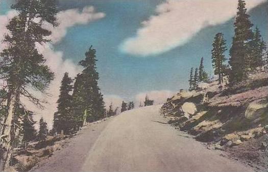 Colorado Colorado Springs Approaching Timberline Pikes Auto Highway Albertype