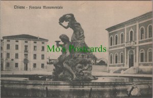 Italy Postcard - Thiene Fontana Monumentale, Vicenza, Veneto  RS33031