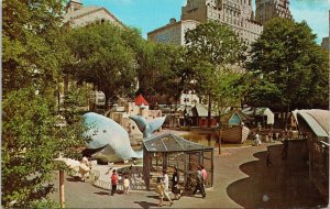 New York NY Children's Zoo Central Park NYC Whale Unused Postcard G74