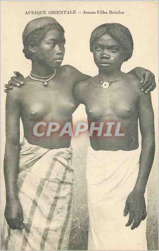 Old Postcard East African Girls Betsileo