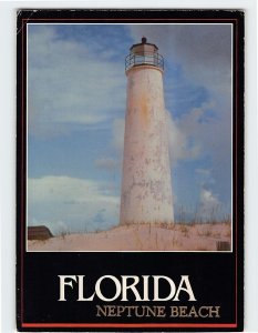 Postcard Florida Lighthouse, Neptune Beach, Florida