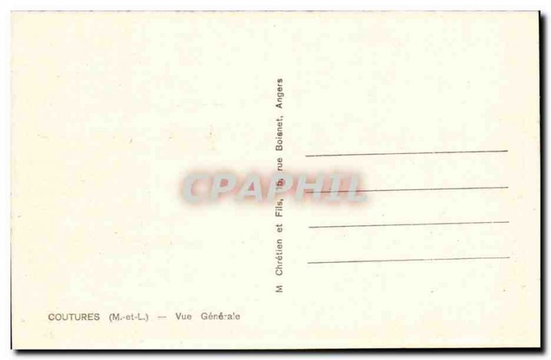 Coutures- View GENERALE- Old Postcard