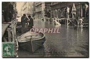 Paris Old Postcard Floods 1910 Establishment gateways Rue de Bellechasse