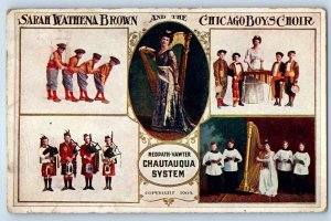 1909 Sarah Wathena Brown And The Chicago Boys Choi Cedar Rapids IA Postcard