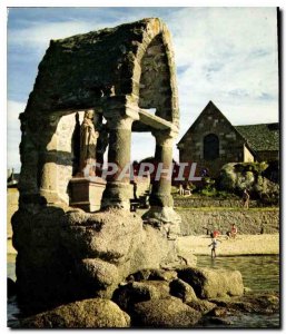 Postcard Modern Colors of Brittany Ploumanac'h C N Oratory Saint Guirec The L...