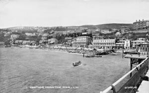 VENTNOR ISLE OF WIGHT IOW~VIEWED FROM THE PIER PHOTO POSTCARD 1930 PMK