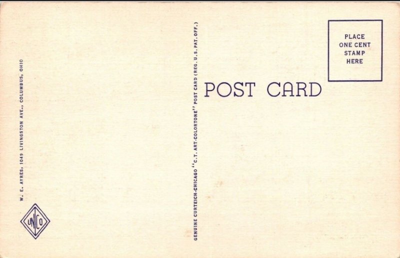 Vintage Postcard Storage Dam on Scioto River Columbus, Ohio