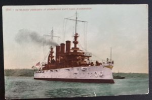 Mint USA Picture Postcard Battleship Nebraska At Bremerton Navy Yard