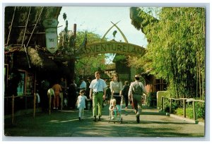 Anaheim California CA Postcard Adventureland Enchanted Tiki Room c1960 Vintage