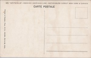 MS Gripsholm Swedish American Line New York City Ship Vintage RPPC 09.96