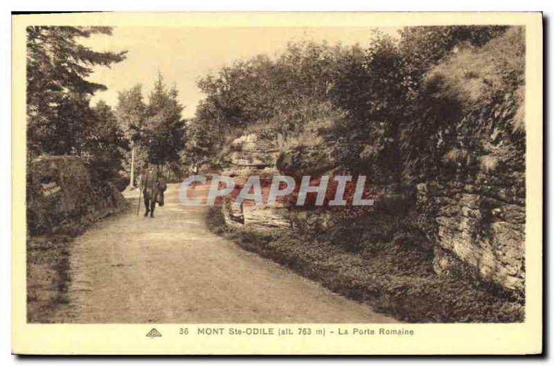 Old Postcard Mont Sainte Odile The Roman Gate