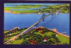 RI Mt Hope Bridge PROVIDENCE NEWPORT RHODE ISLAND PC