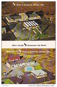 LK Motels & Restaurants , WILLARD & ASHLAND , Ohio , 40-60s #2