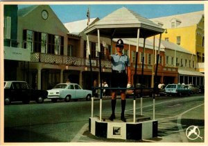 VINTAGE CONTINENTAL SIZE POSTCARD EARLY 1970s INTERSECTION BARBADOS DISNEY REAR