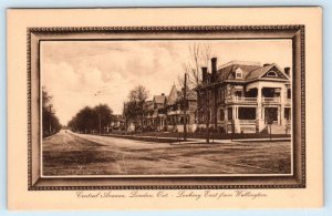 LONDON, ONTARIO Canada ~ CENTRAL AVENUE Street Scene Tuck Framed Art  Postcard