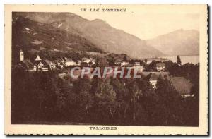 Old Postcard Lake D & # 39Annecy Talloires