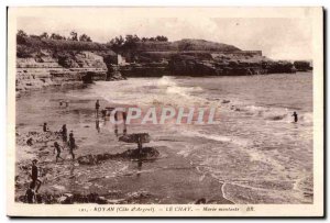 Old Postcard Royan (Cote Silver) Le Chay rising Maree