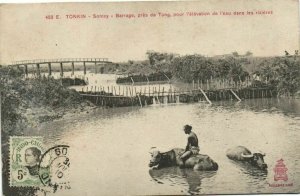 CPA AK Vietnam Indochine TONKIN Sontay - Barrage, près de Tong (61571)