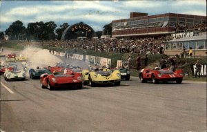 Brands Hatch Motor Car Racing Race Track Vintage Postcard