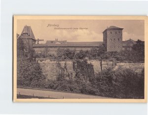 Postcard Stadtmauerpartie beim Sterntor Nürnberg Germany