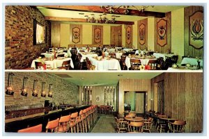 c1950's Country Gardens Restaurant Dining Multiview Milwaukee Wisconsin Postcard